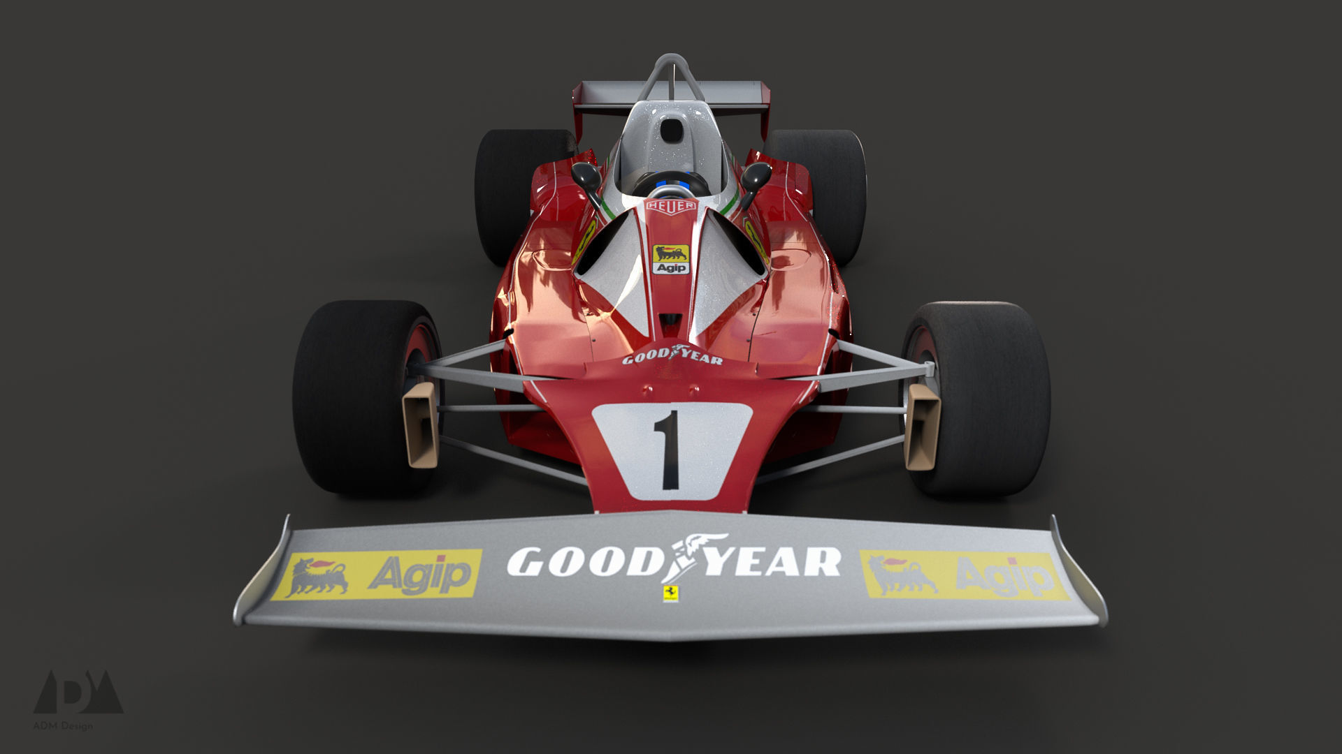 1976 Ferrari 312T 3D model_14