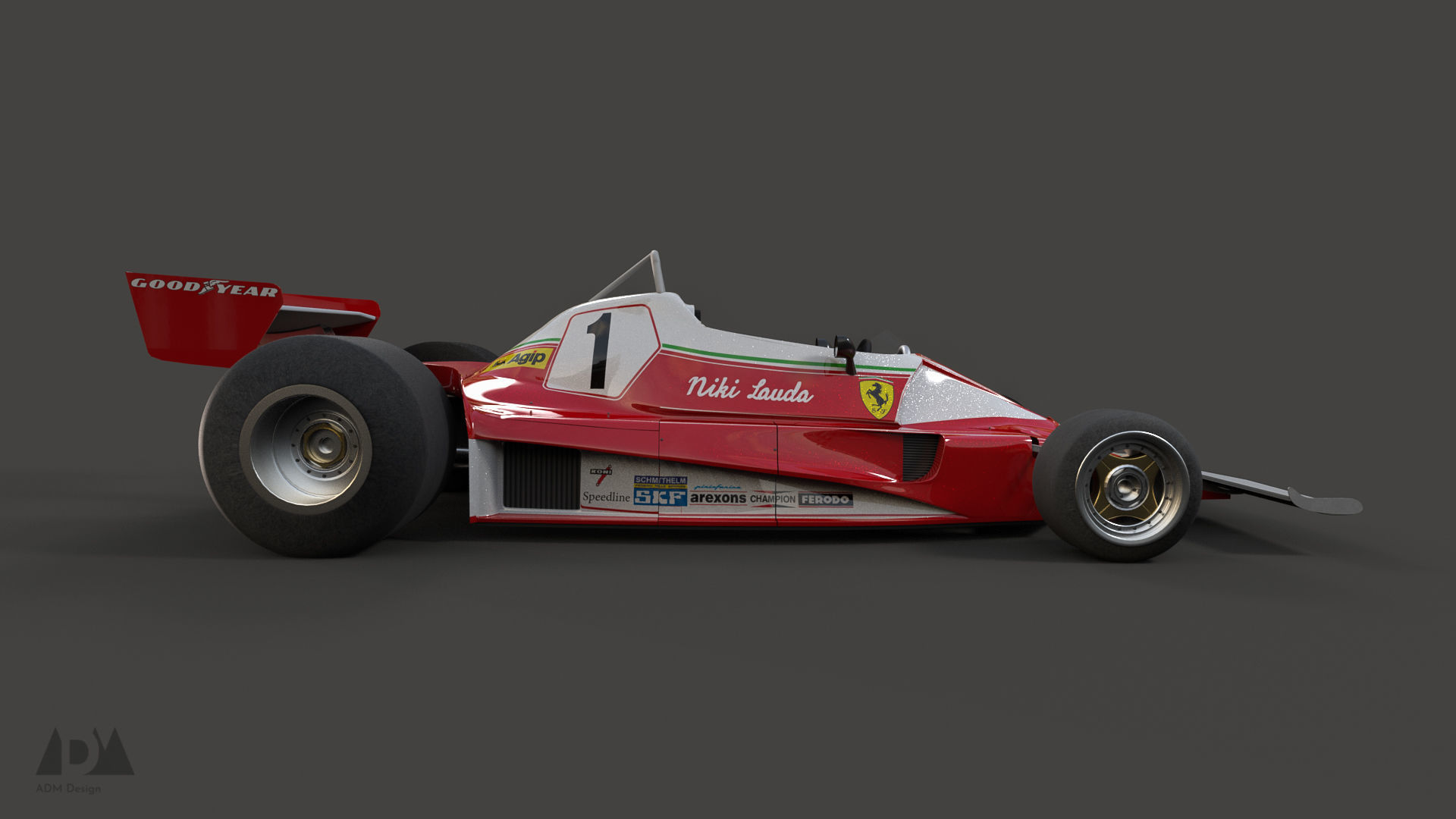 1976 Ferrari 312T 3D model_8