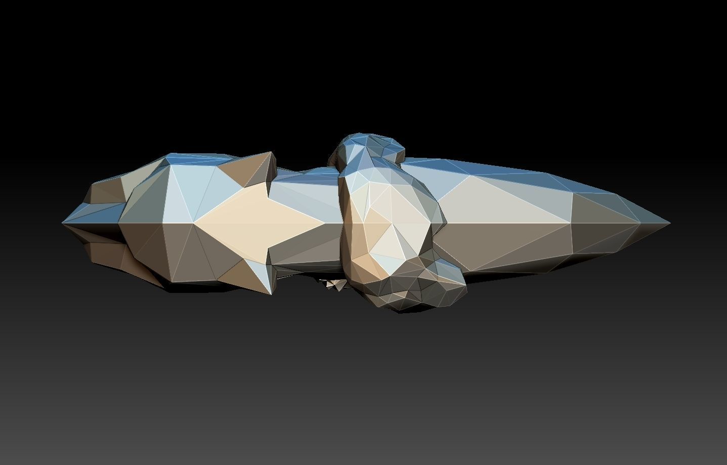 geometric puma 3D print model_2