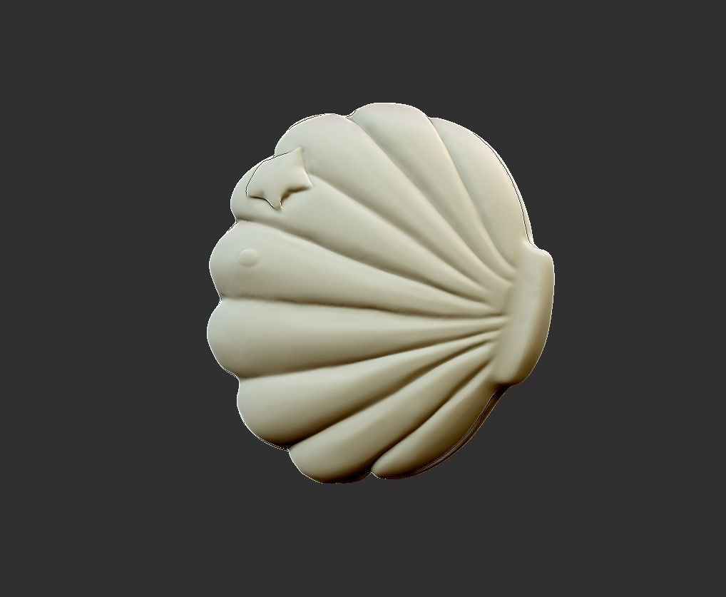 baby mermaid 3D print model_4