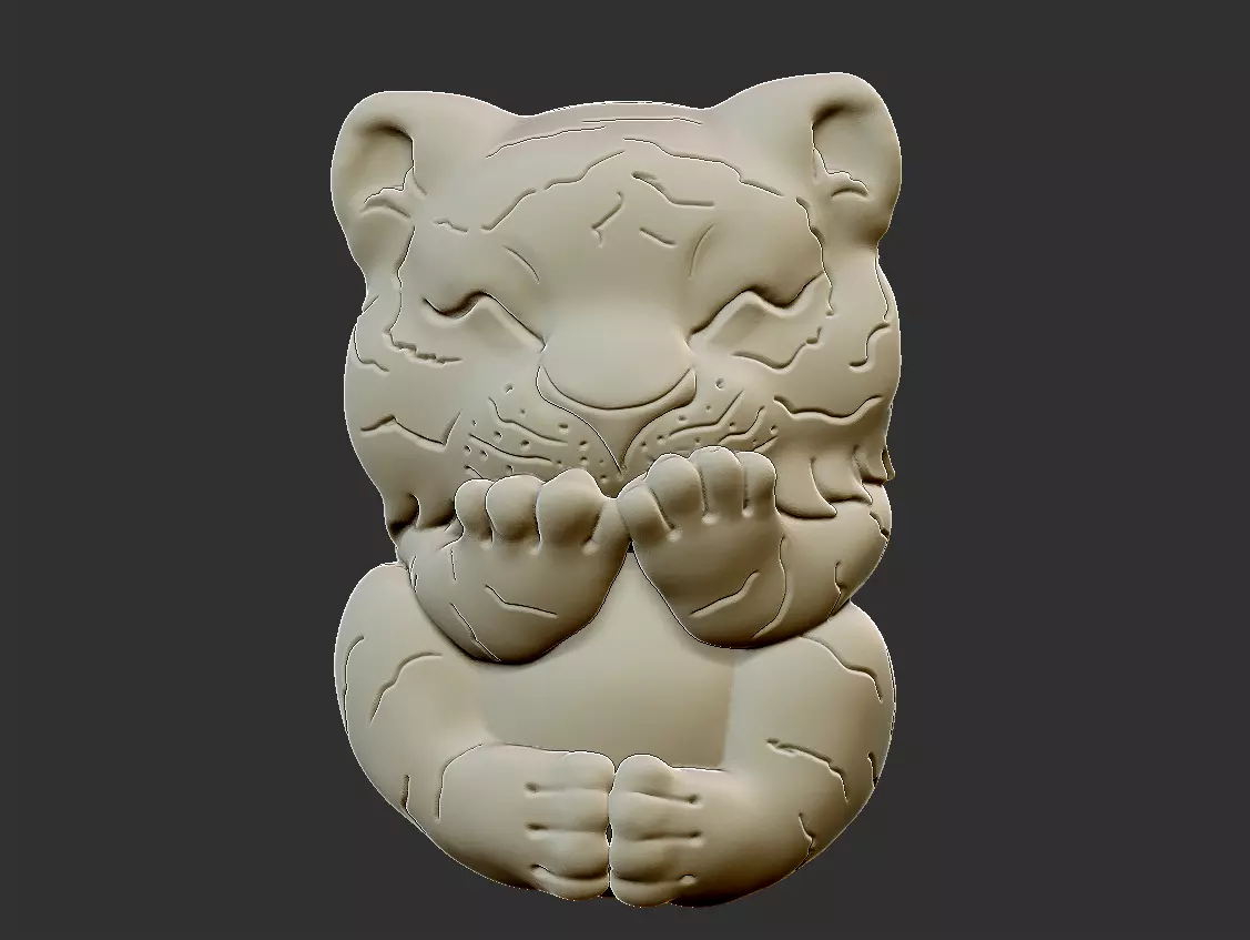 baby tiger 3D print model