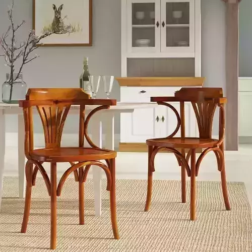 Cincinnati Wood Dining Chair 3D model