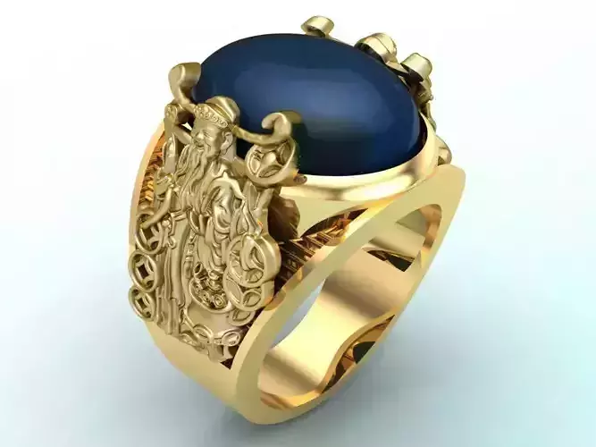 Ring of god of wealth - Fortune ring - Money ring - Lucky ring
