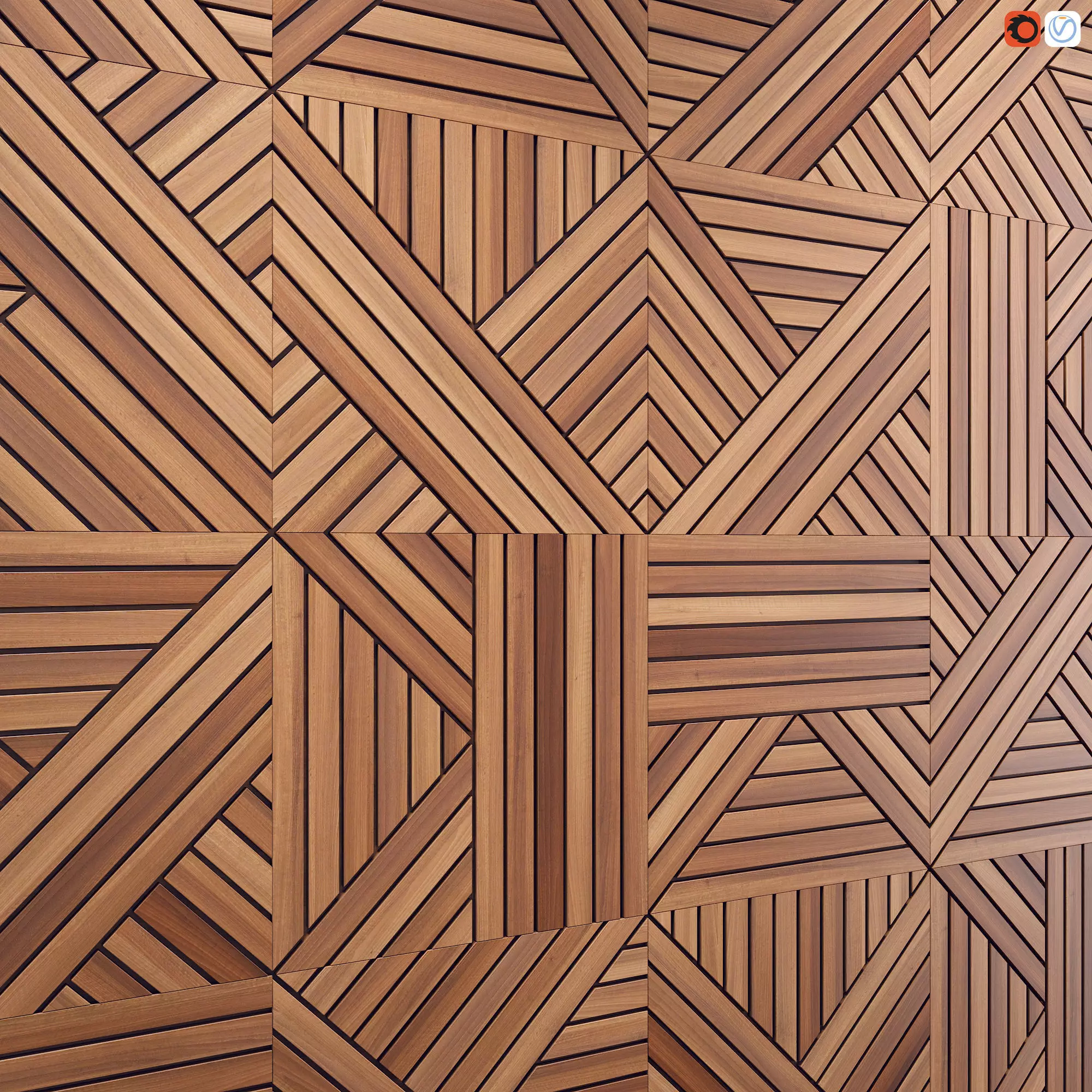 Summer Lobby Panel 3D model_0