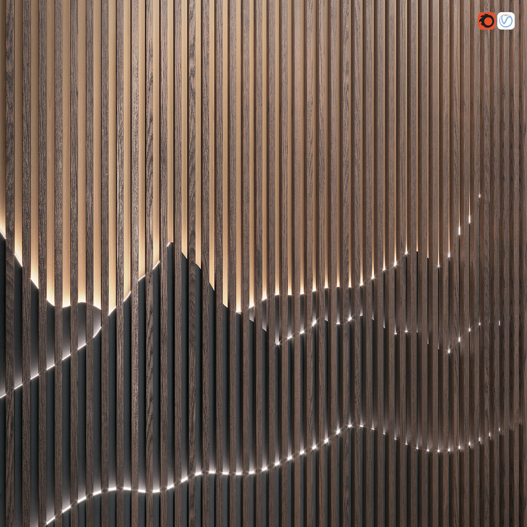 Panel by Gotthard suite chedi andermatt 3D model_1