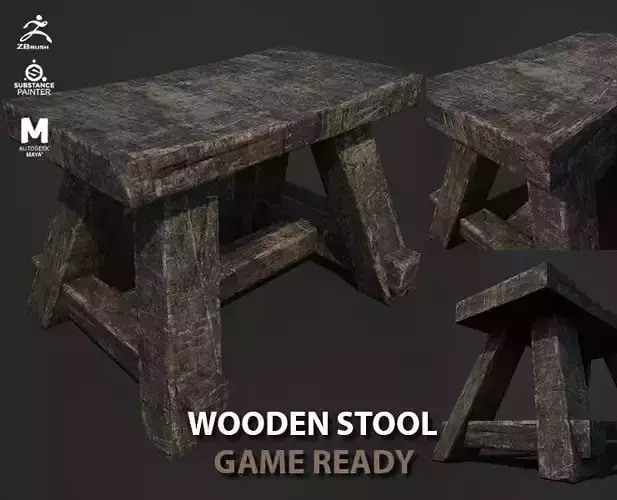wooden stool