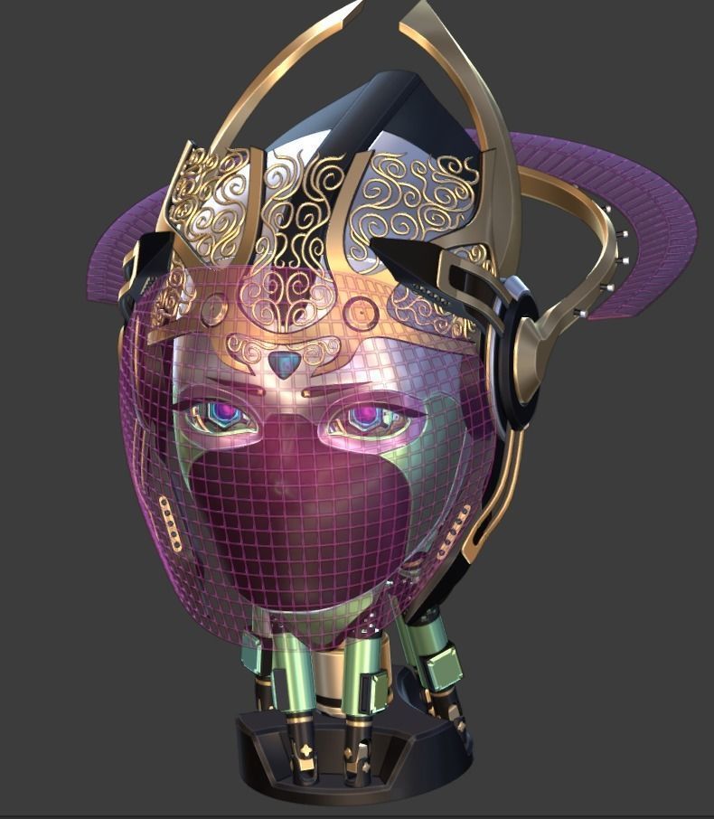 Droid Head part 3D model_0