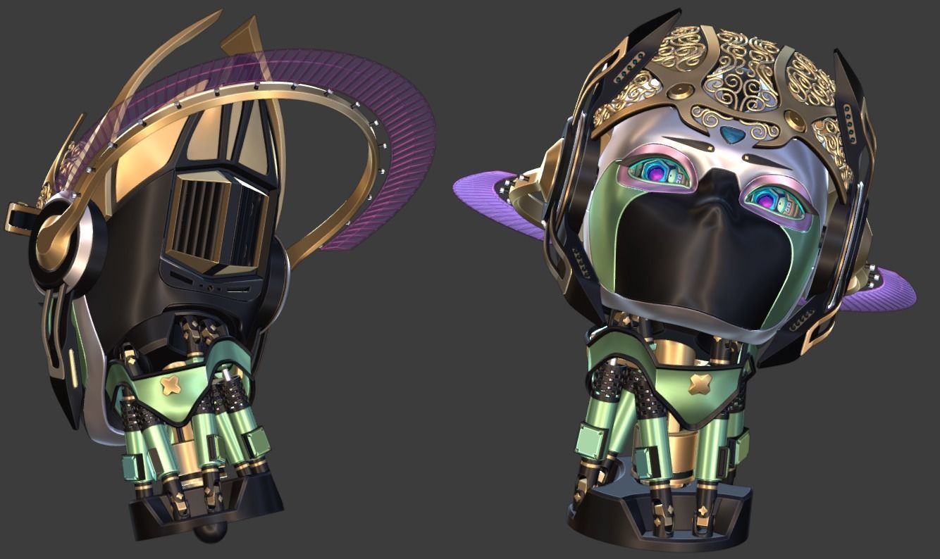 Droid Head part 3D model_2