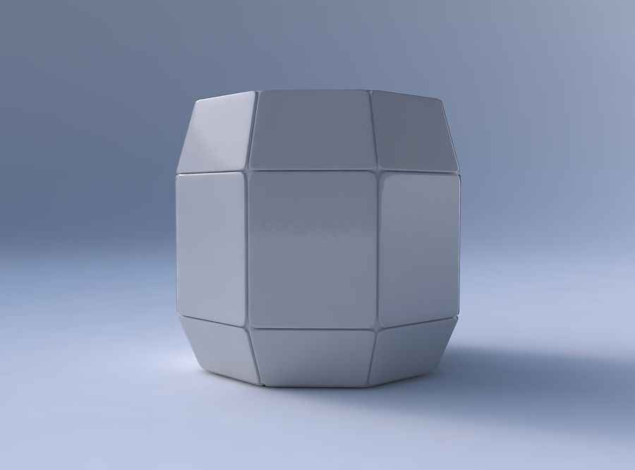 Bowl cylindrical with huge plates 3D print model_4