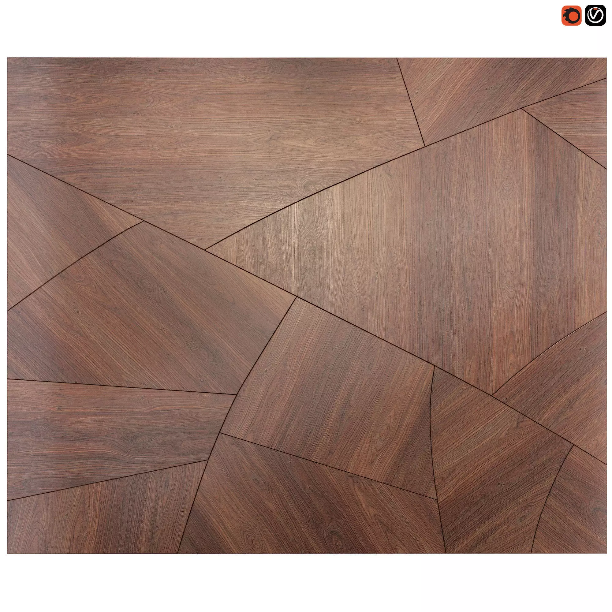 Wall Decor Panel Cretto 3D model_0