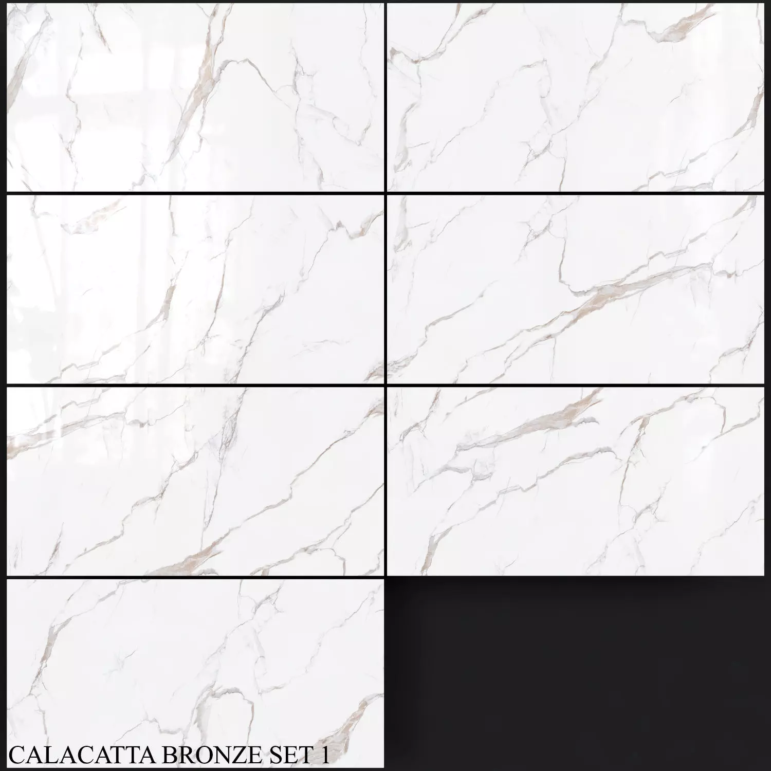 Decovita Calacatta Bronze 600x1200 Set 1 3D model