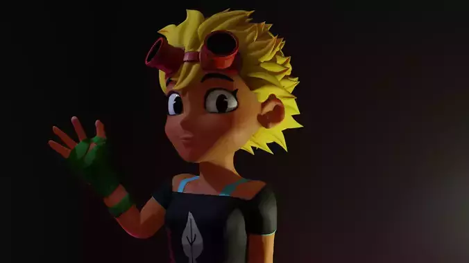 Sunflower Humanoid - Rigged - UVMapped - Med Poly 3D Model 3D model