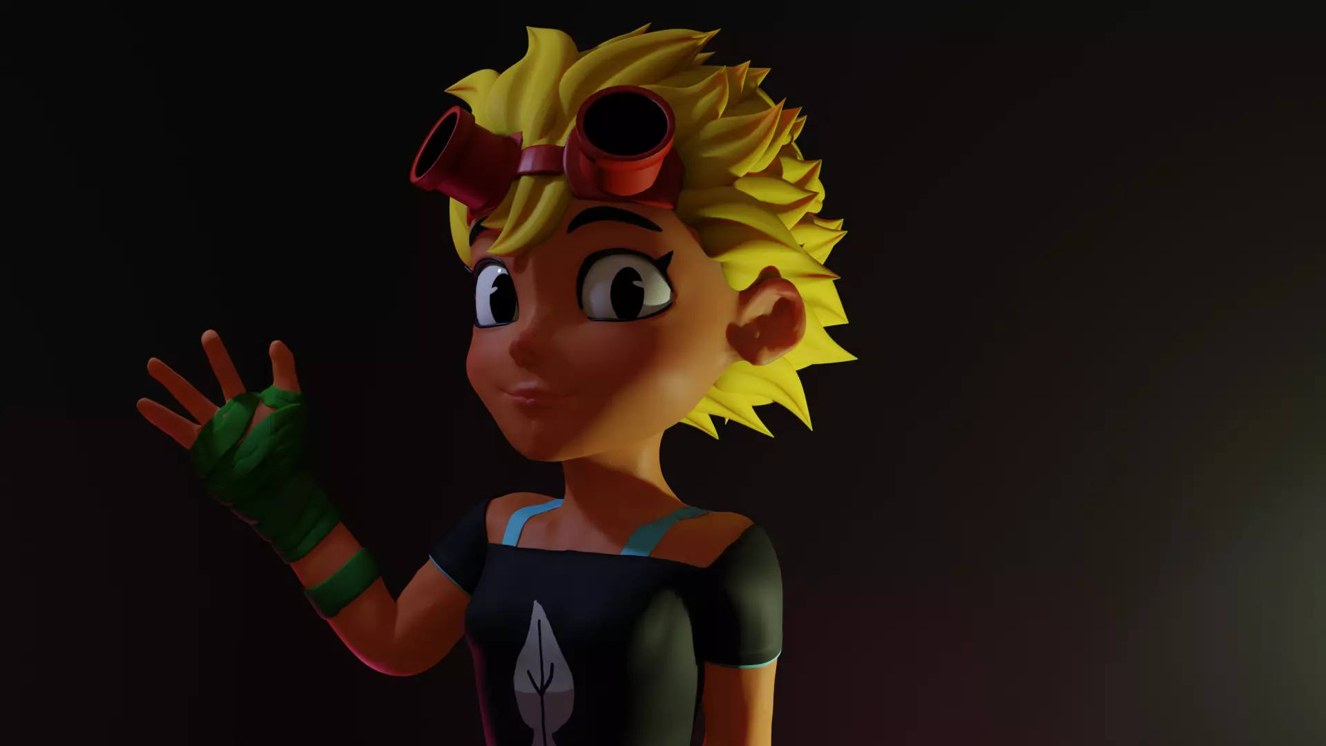 Sunflower Humanoid - Rigged - UVMapped - Med Poly 3D Model 3D model_0