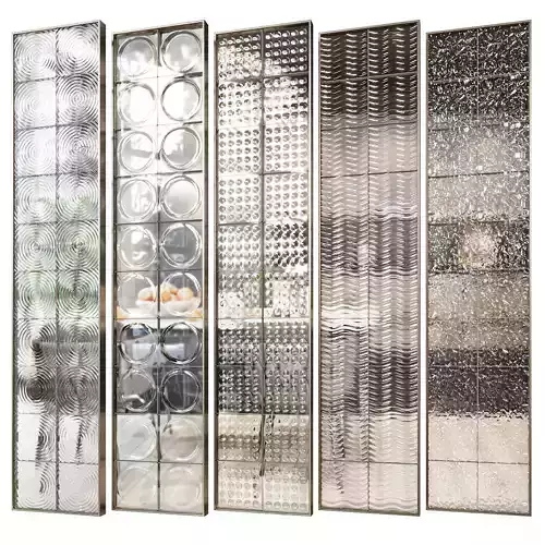 Glass block partition 5 3D model
