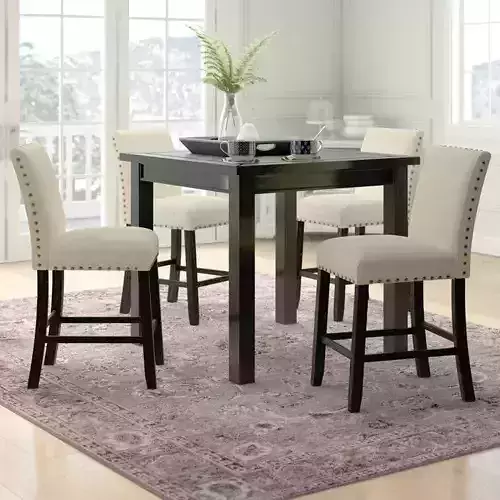 Stuckey Counter Diner Table Chair  Set 3D model
