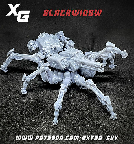 Black Widow Printable 3D print model