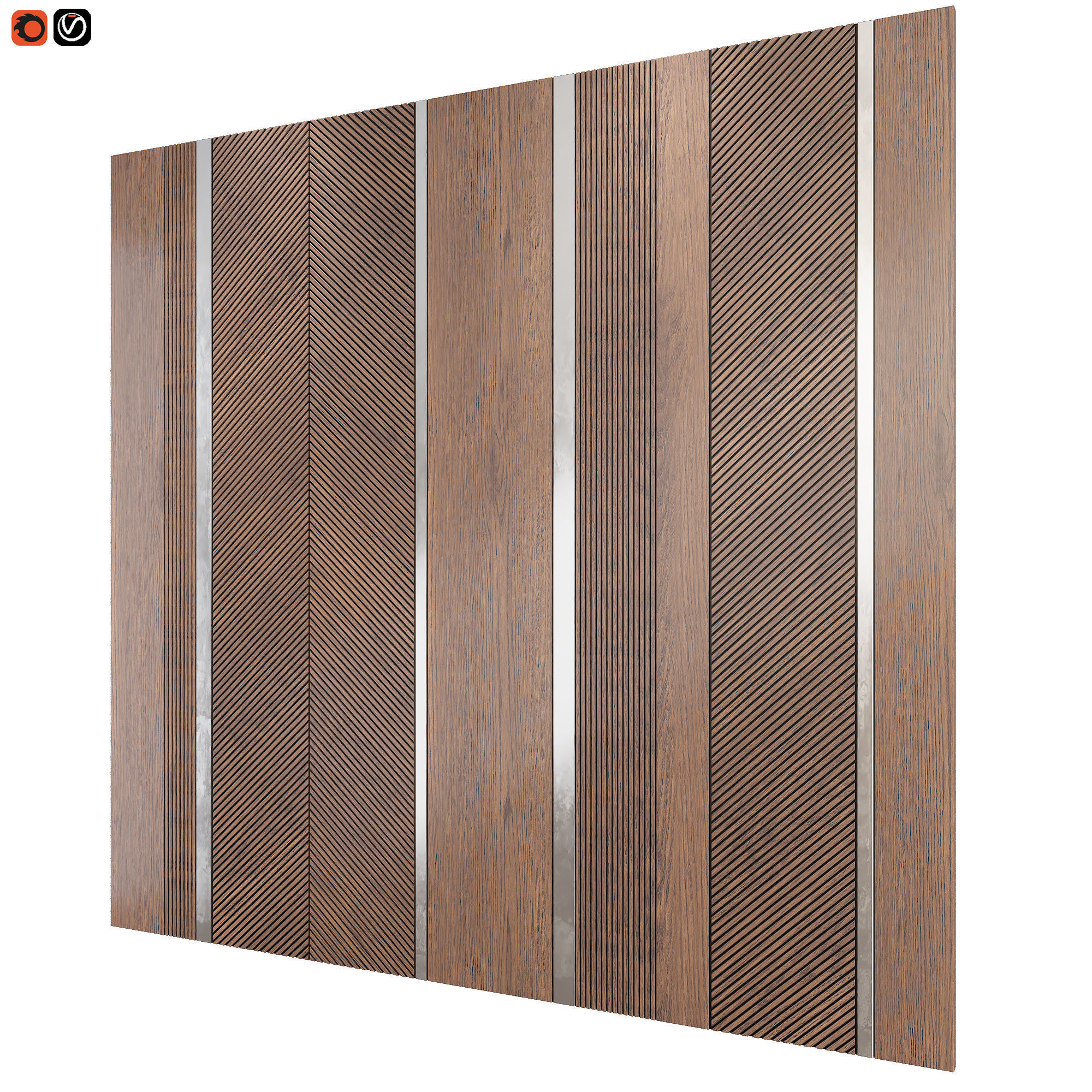 Krypton wall panels  3D model_2