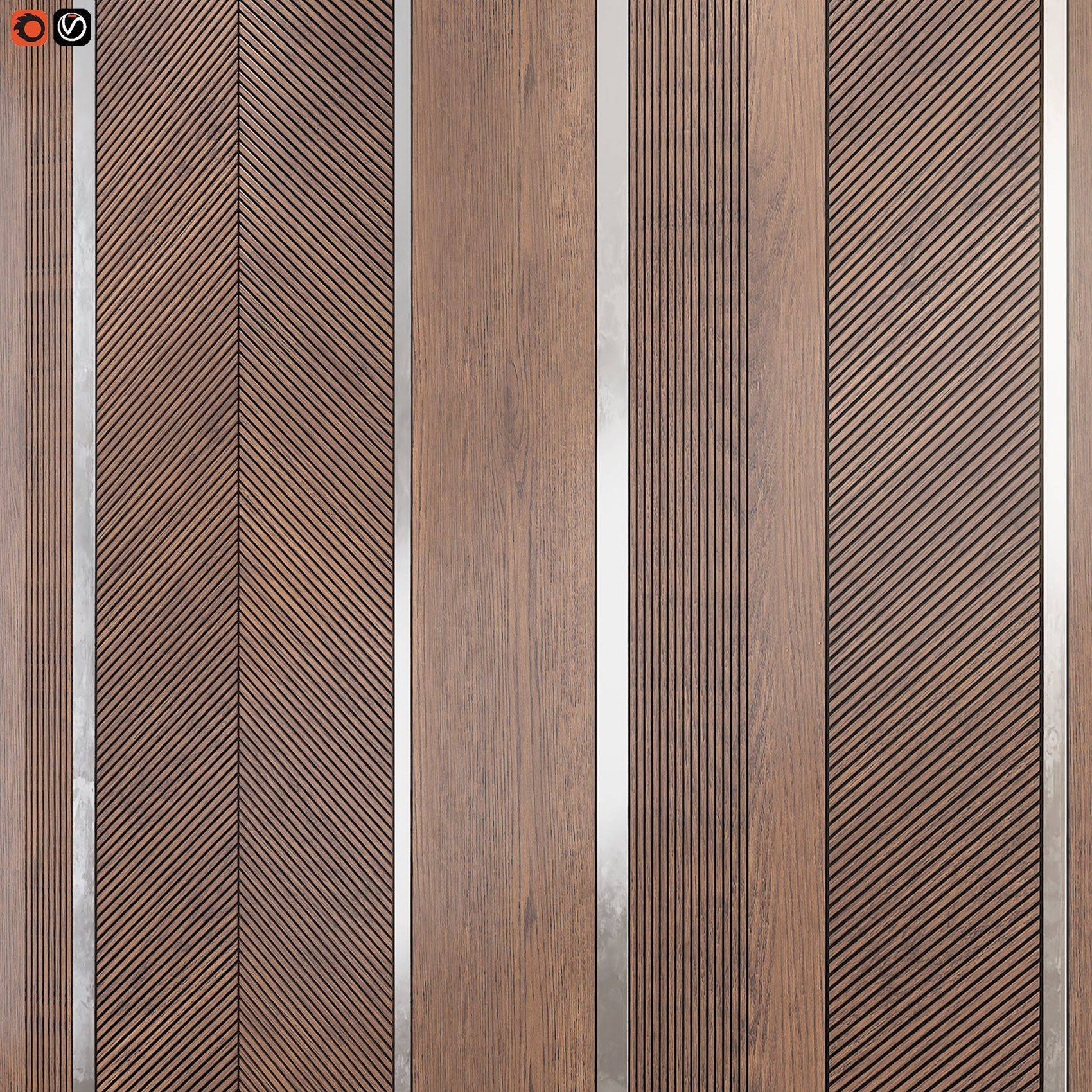 Krypton wall panels  3D model_1