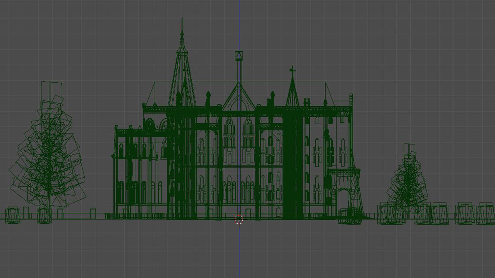 Astorga Palace Low-poly 3D model_8
