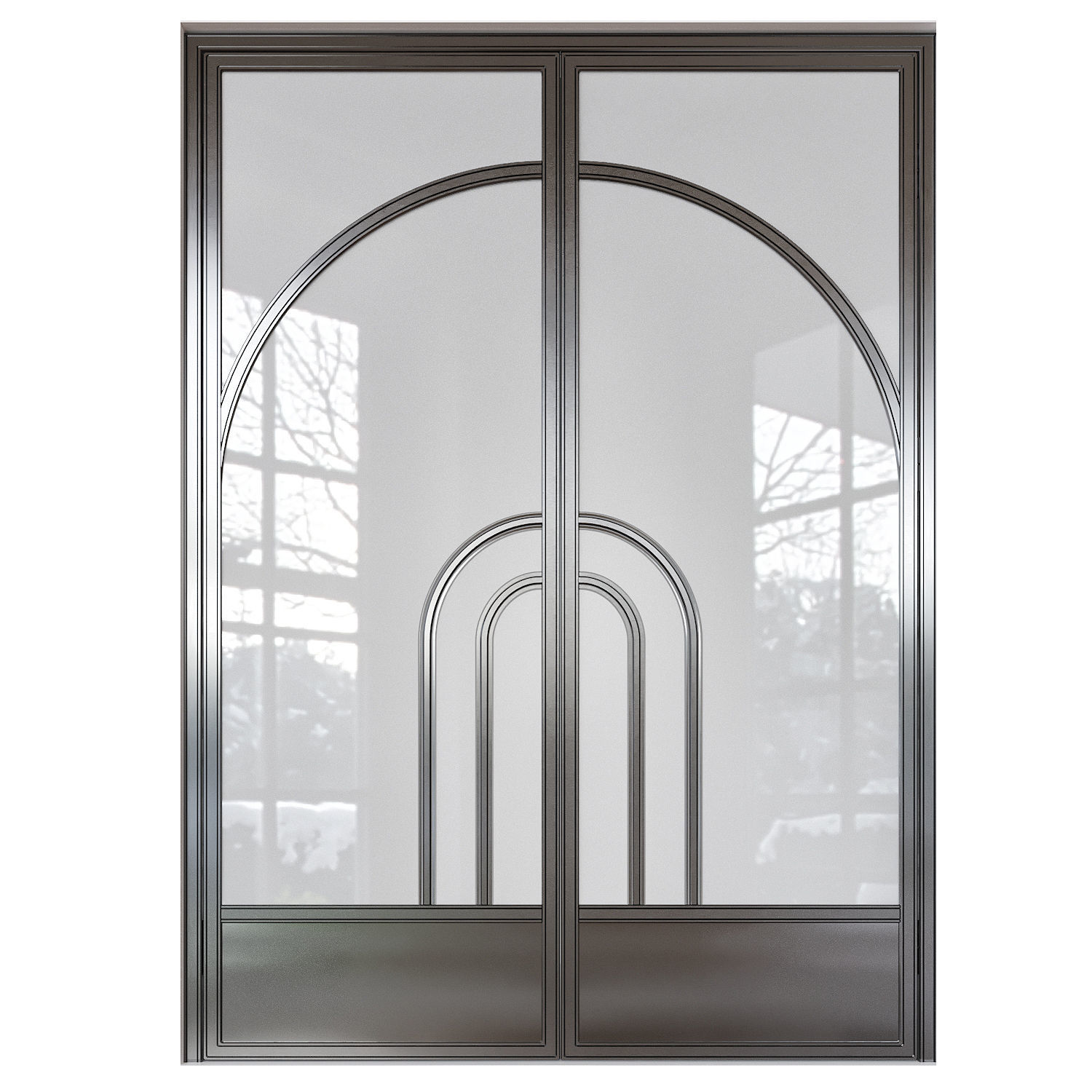 Classic doors 3D model_2