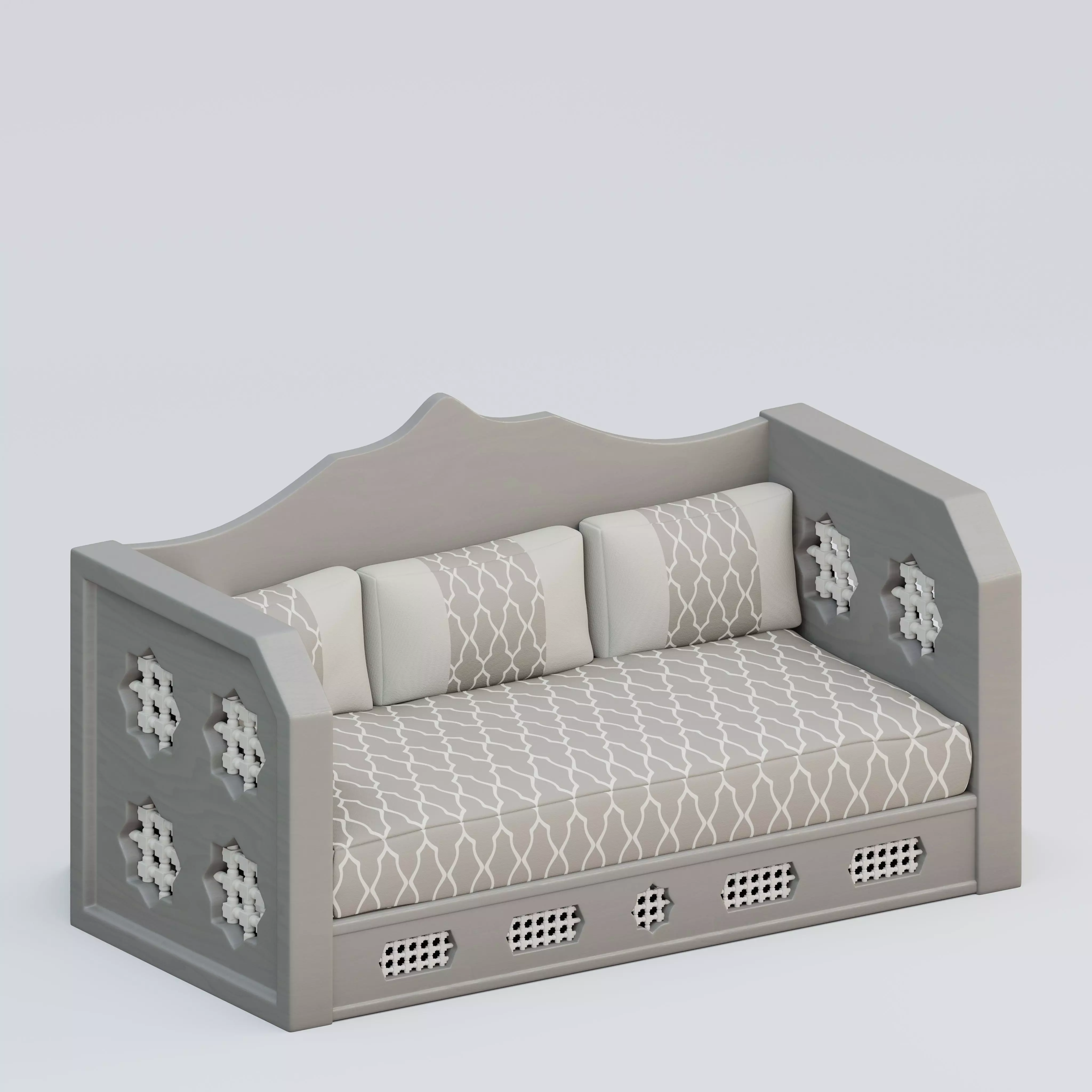 Classic Moroccan sofa 3D model
