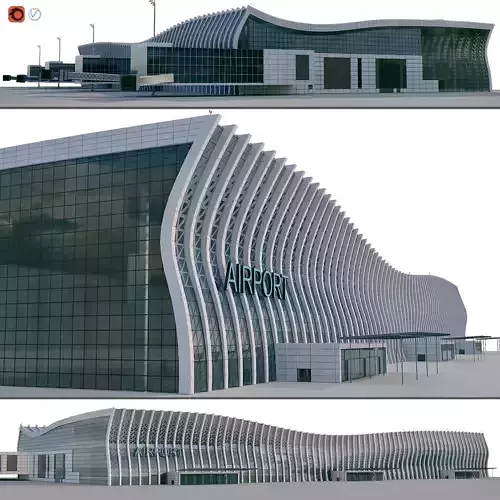 Airport Building 3D model