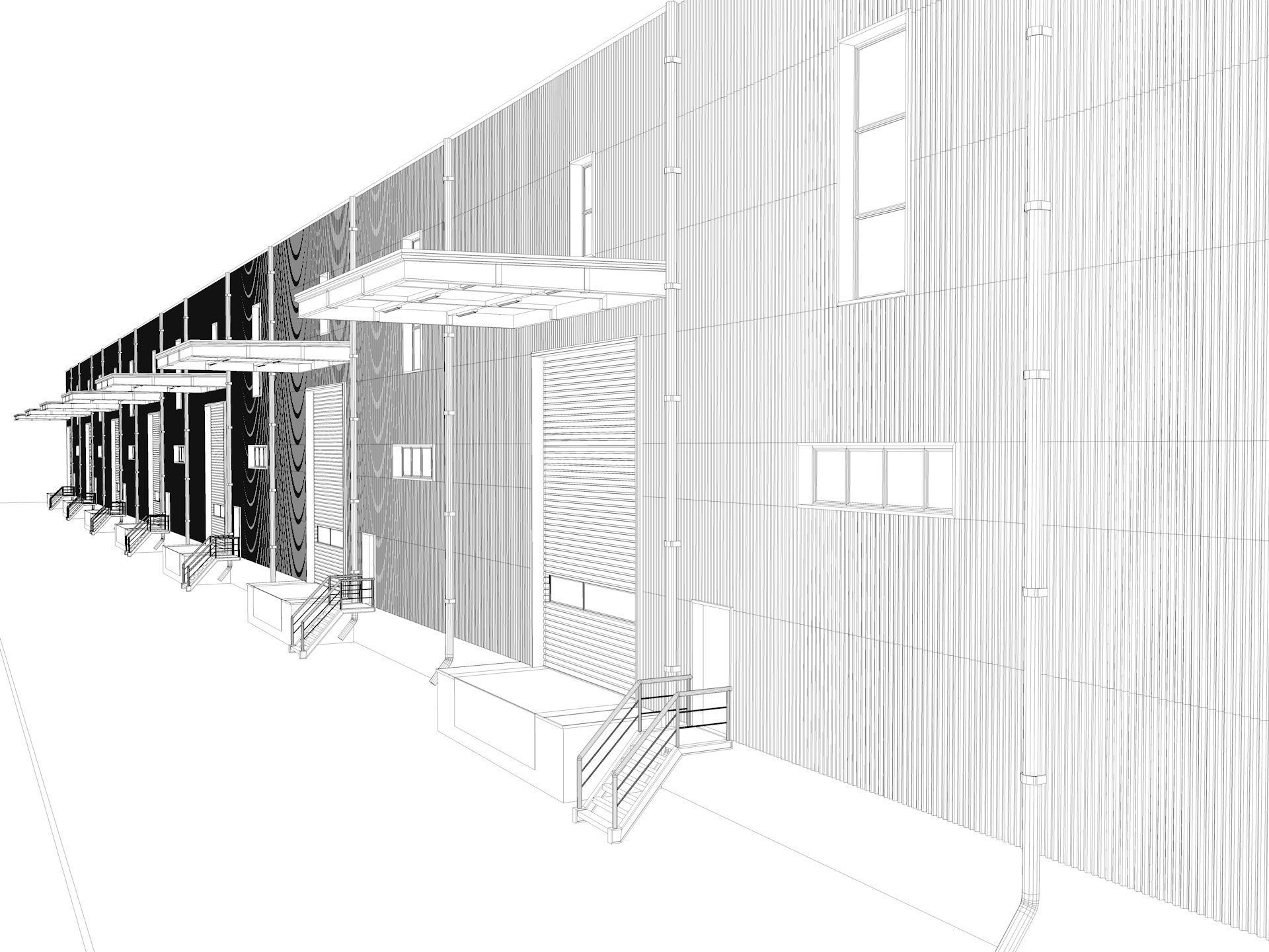Warehouse 9 interior and exterior model 3D model_16