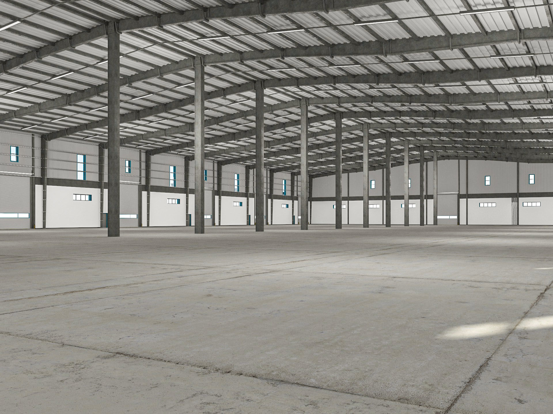 Warehouse 9 interior and exterior model 3D model_5