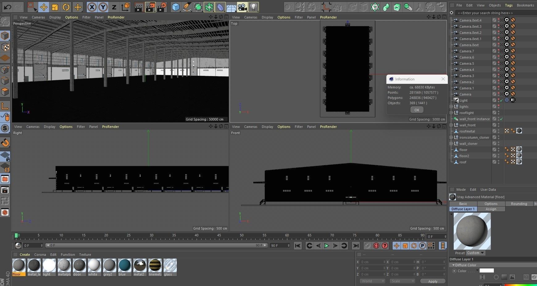 Warehouse 9 interior and exterior model 3D model_28