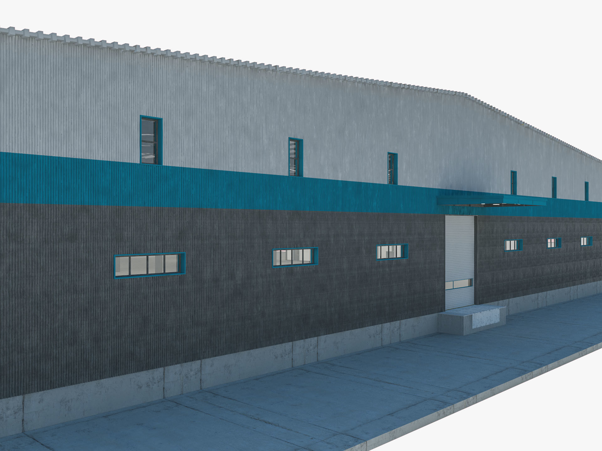 Warehouse 9 interior and exterior model 3D model_6