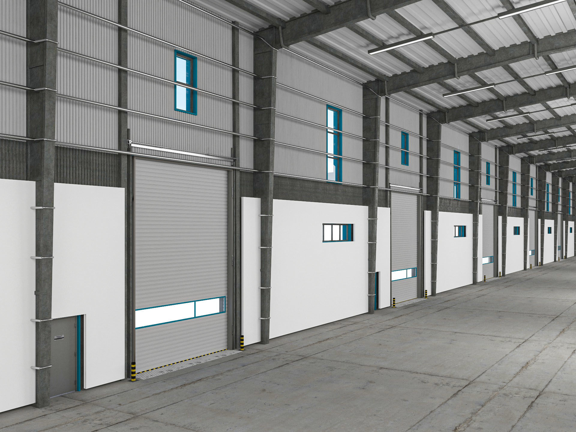Warehouse 9 interior and exterior model 3D model_11