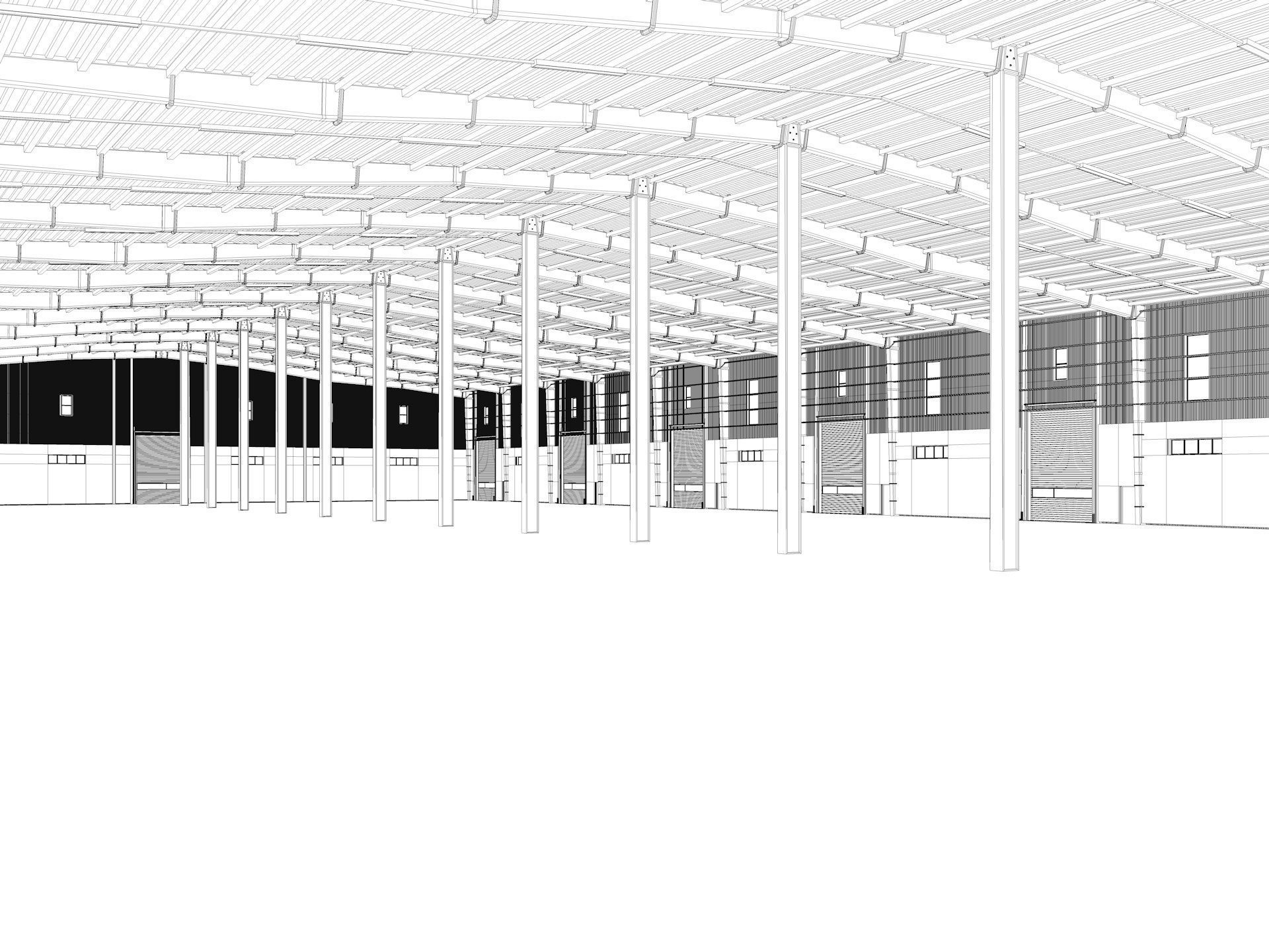 Warehouse 9 interior and exterior model 3D model_14
