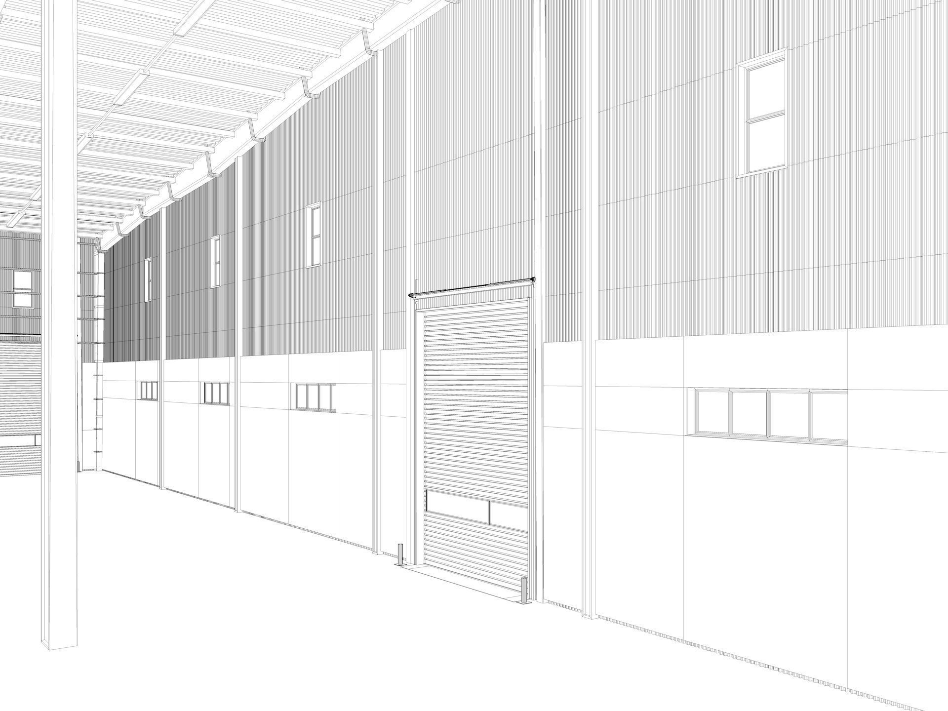 Warehouse 9 interior and exterior model 3D model_24