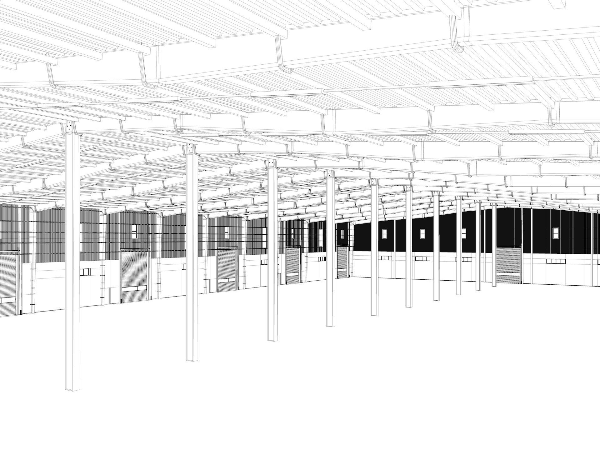 Warehouse 9 interior and exterior model 3D model_26
