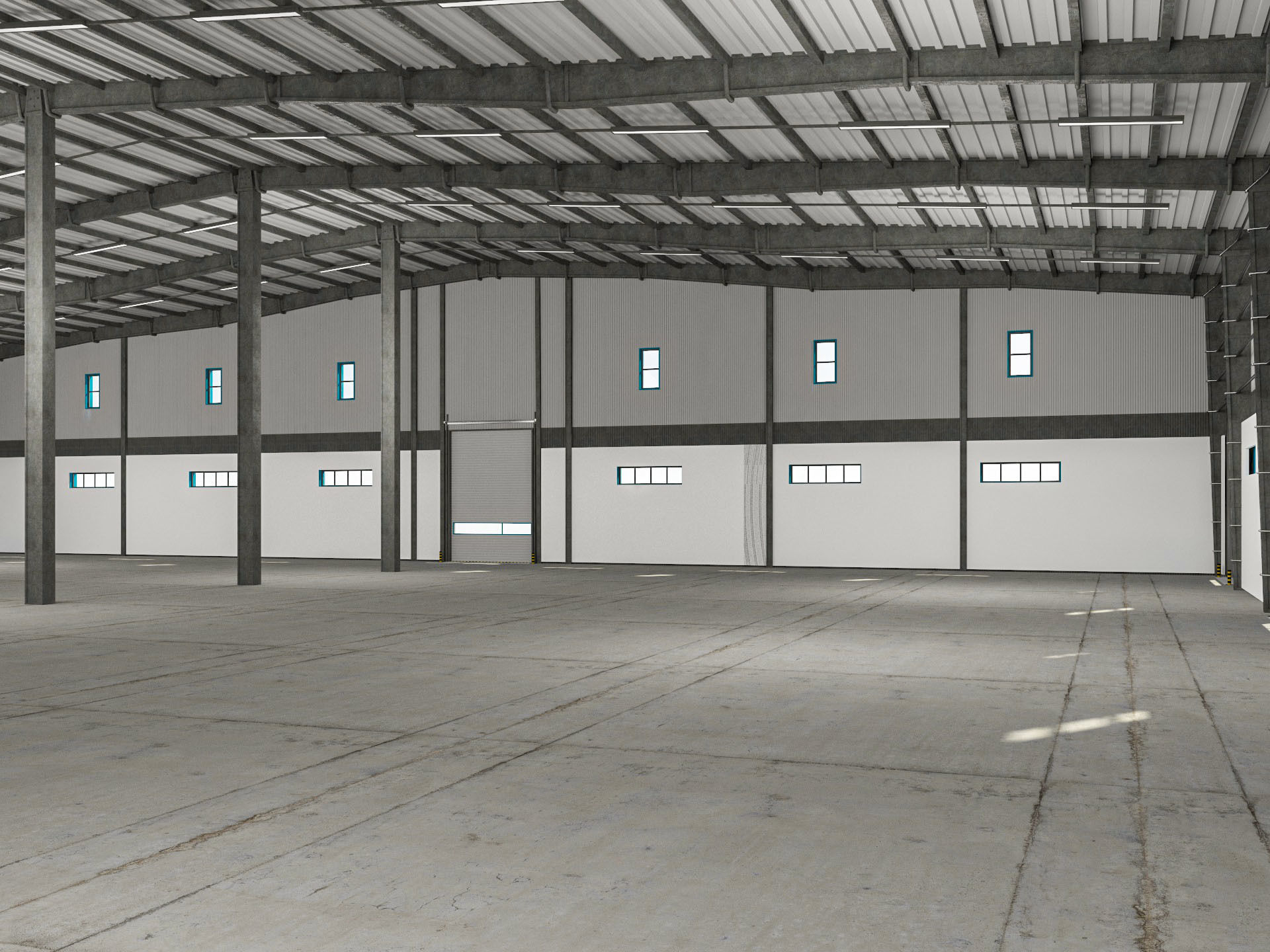 Warehouse 9 interior and exterior model 3D model_12