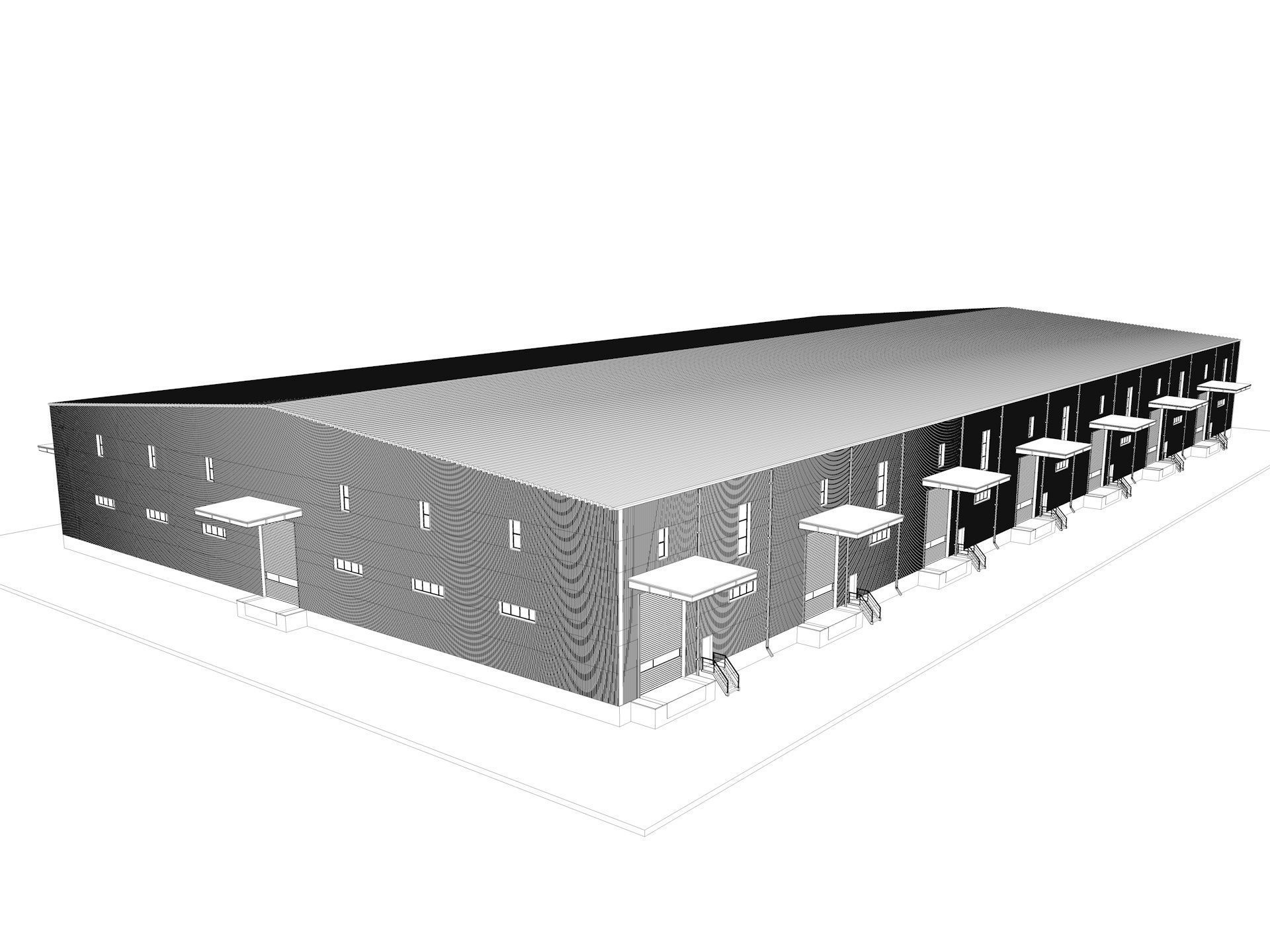 Warehouse 9 interior and exterior model 3D model_15