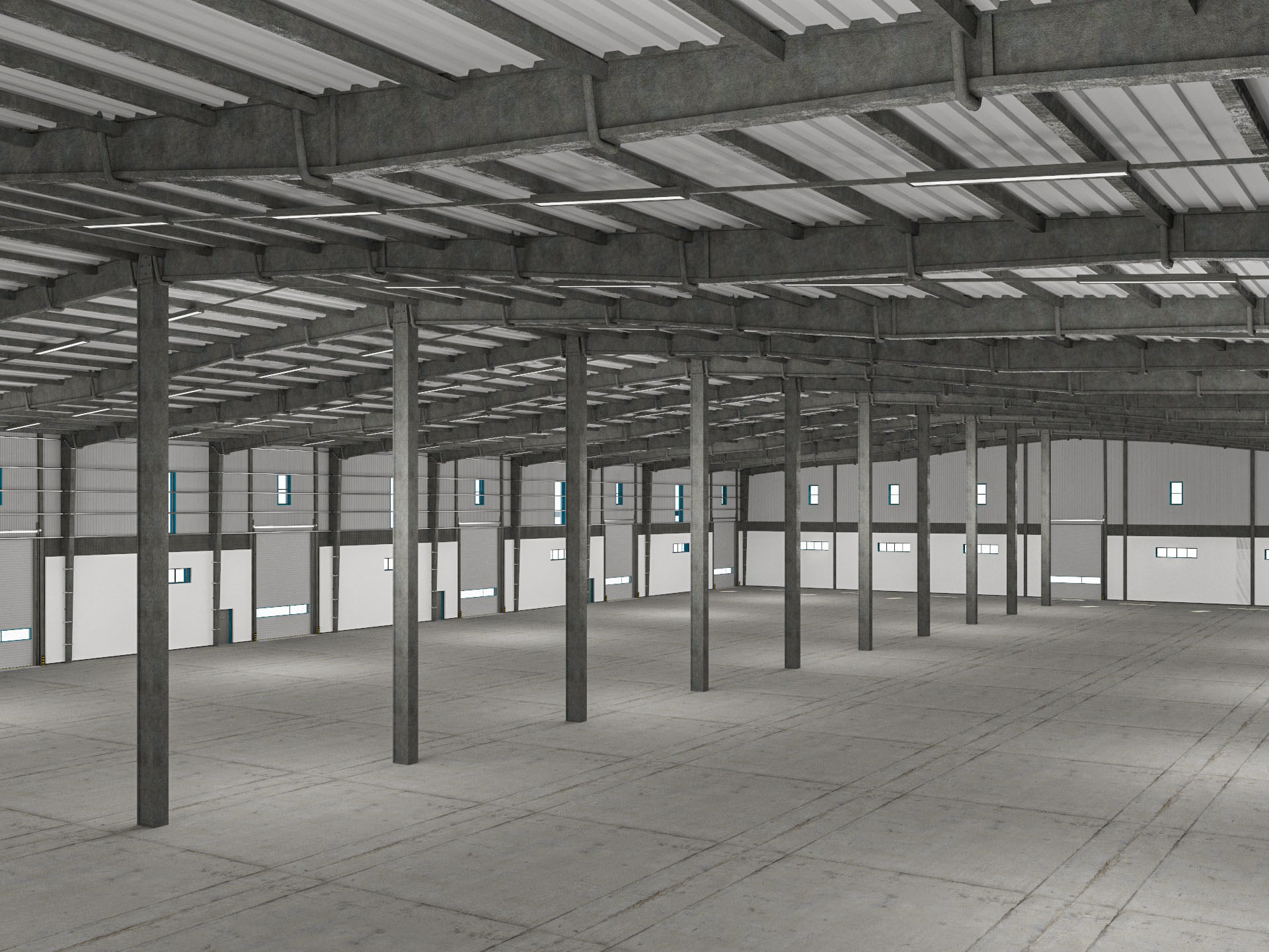 Warehouse 9 interior and exterior model 3D model_7