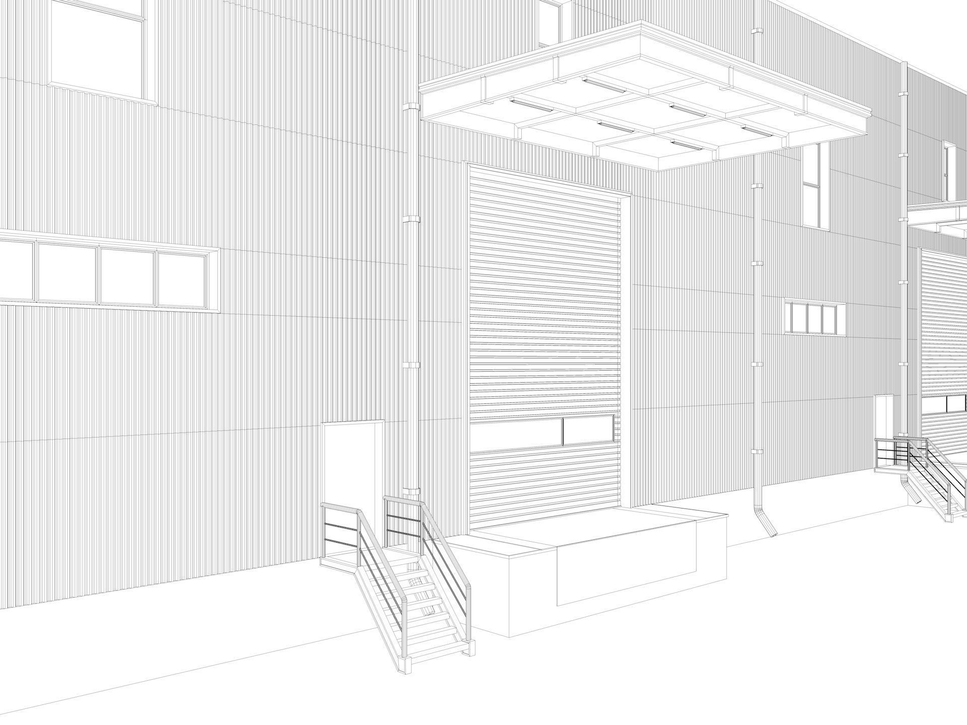 Warehouse 9 interior and exterior model 3D model_18