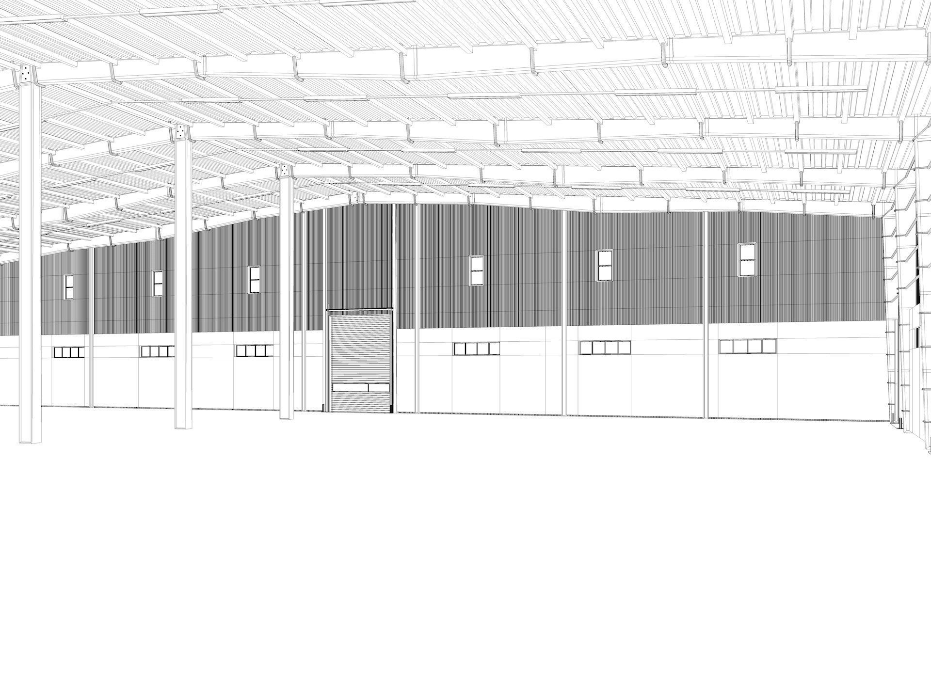 Warehouse 9 interior and exterior model 3D model_23