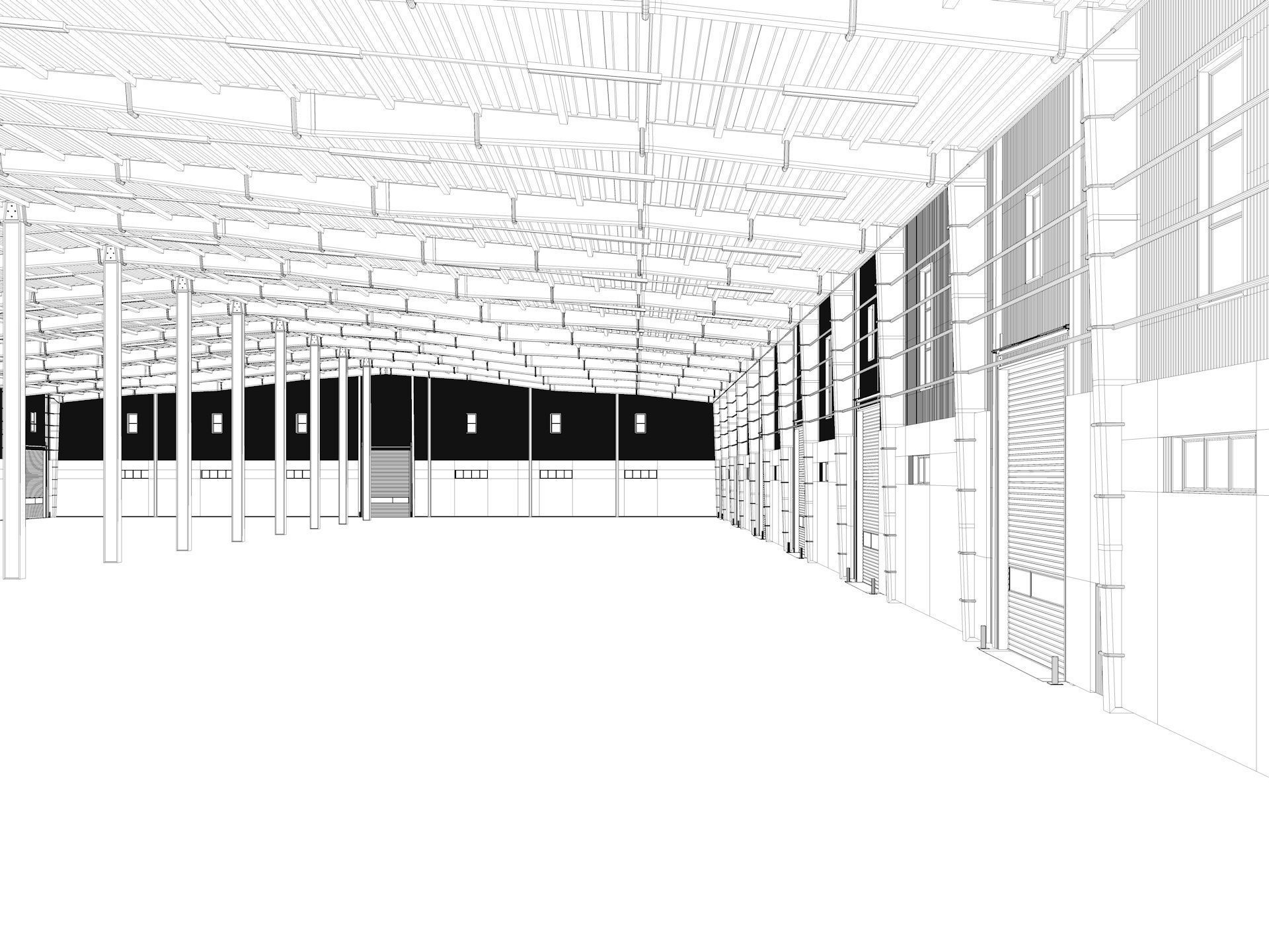 Warehouse 9 interior and exterior model 3D model_20