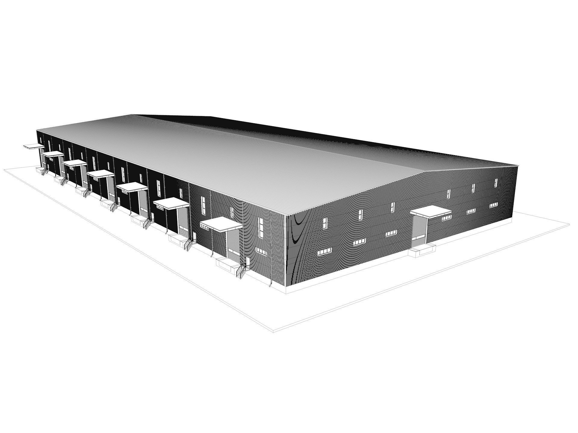 Warehouse 9 interior and exterior model 3D model_25