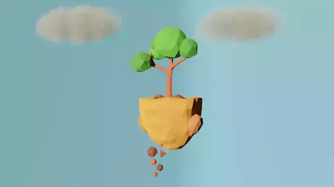 Low Poly Island tree
