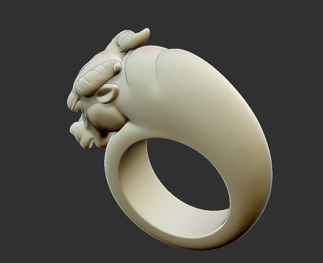 bull ring 3D print model_5