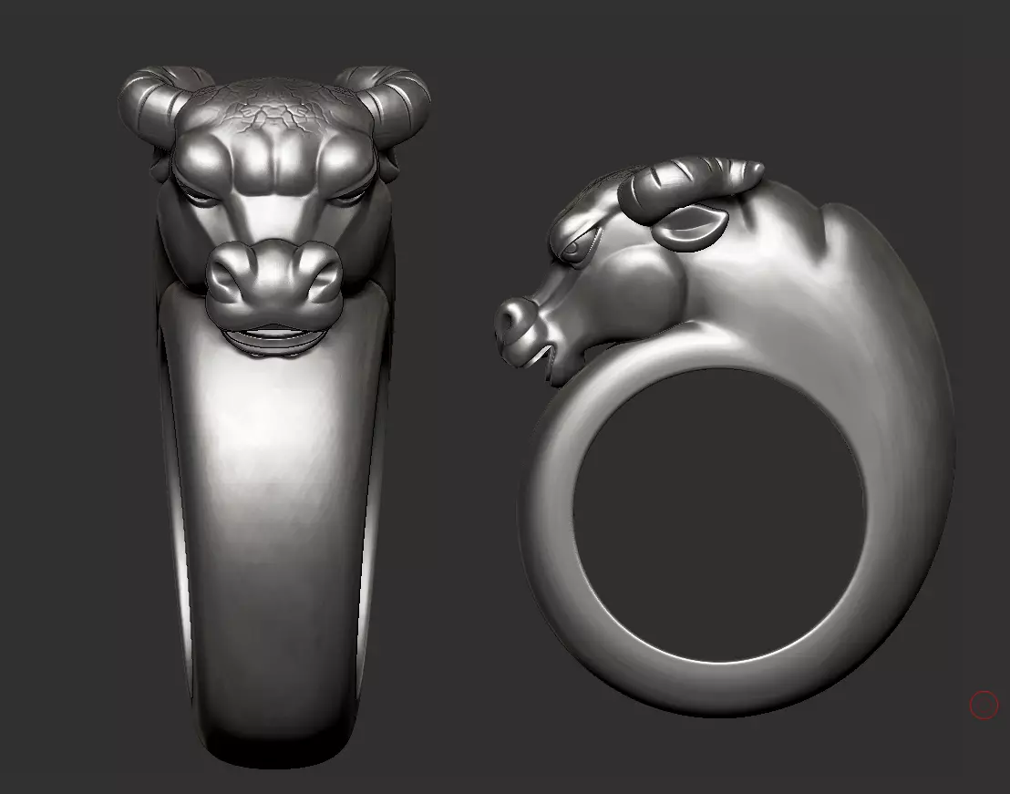 bull ring 3D print model_0