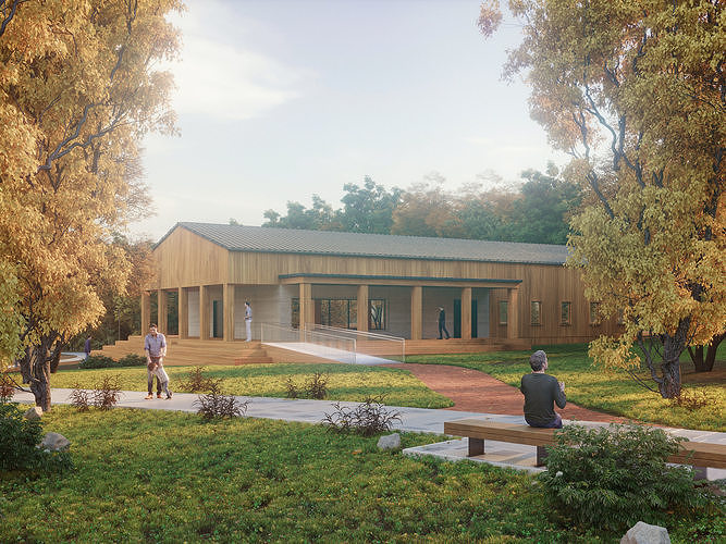 3D scene exterior 3D model