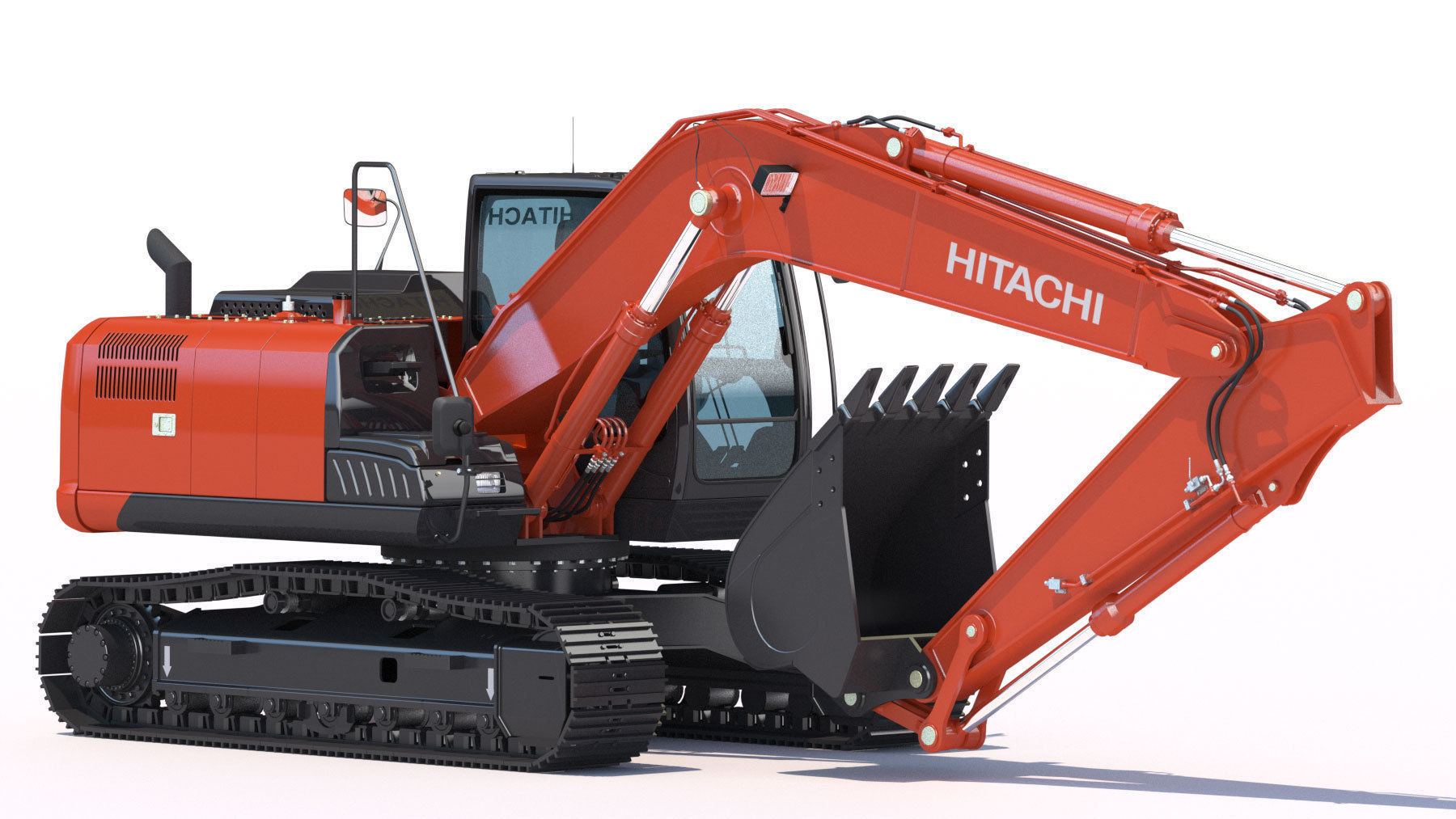 Excavator Hitachi Zaxis ZX180 LC 3D model | CGTrader