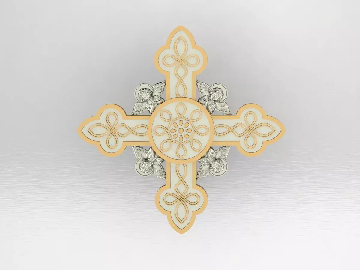 jewelry cross 3D print model_0
