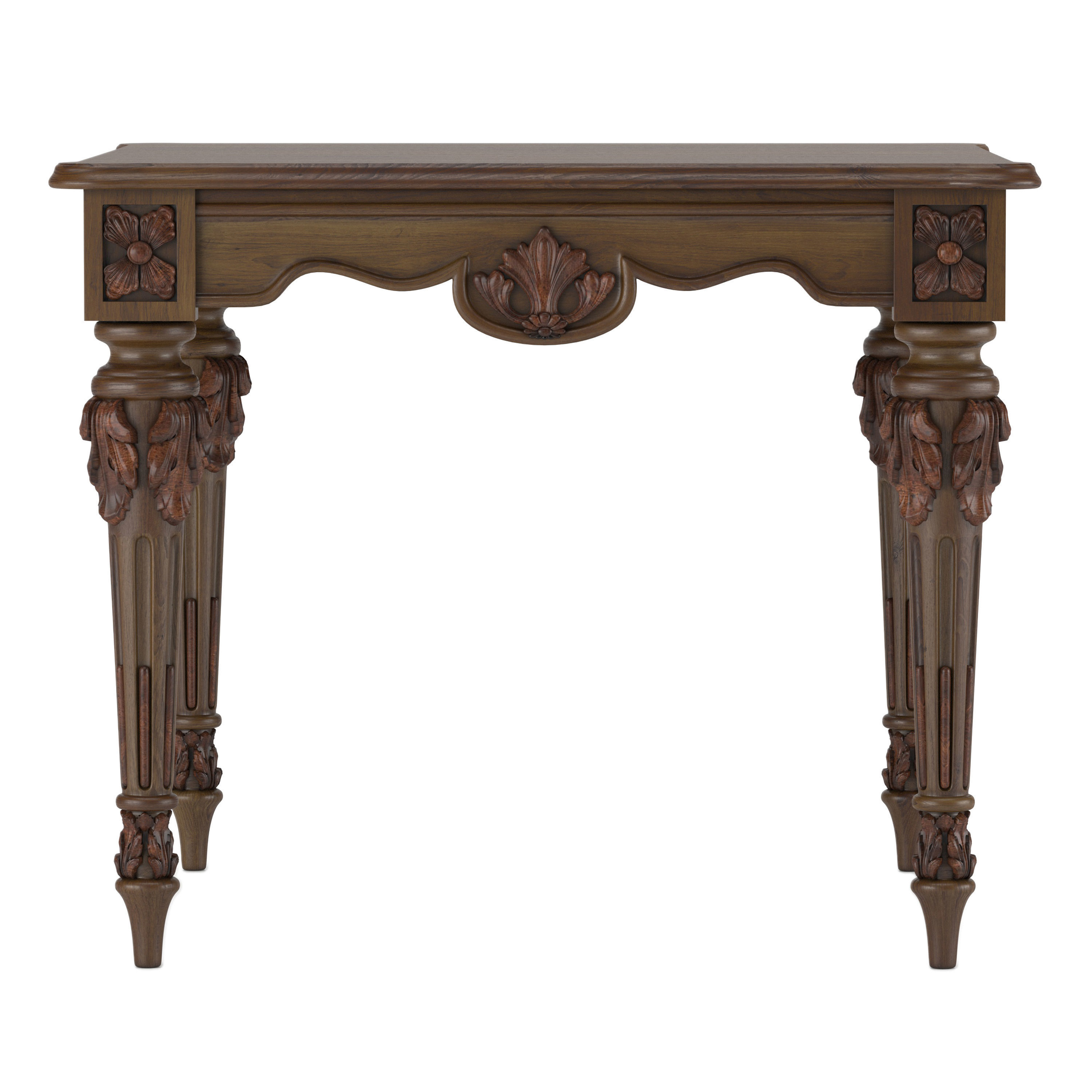 Carved table 3D model_1