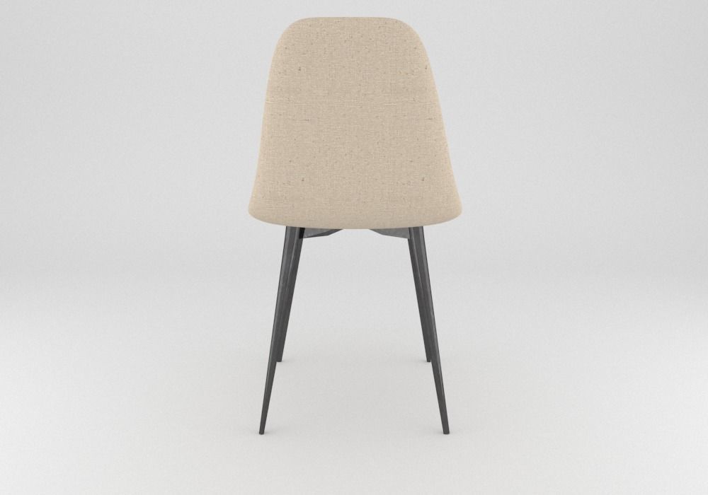 Silla Estilo Escandinavo 3D model_2