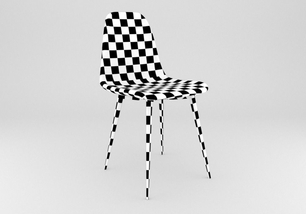 Silla Estilo Escandinavo 3D model_4